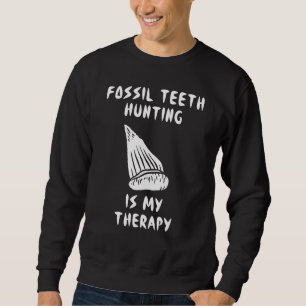 Jurassic Fossil Digging World Shark Teeth Huntin Sweatshirt
