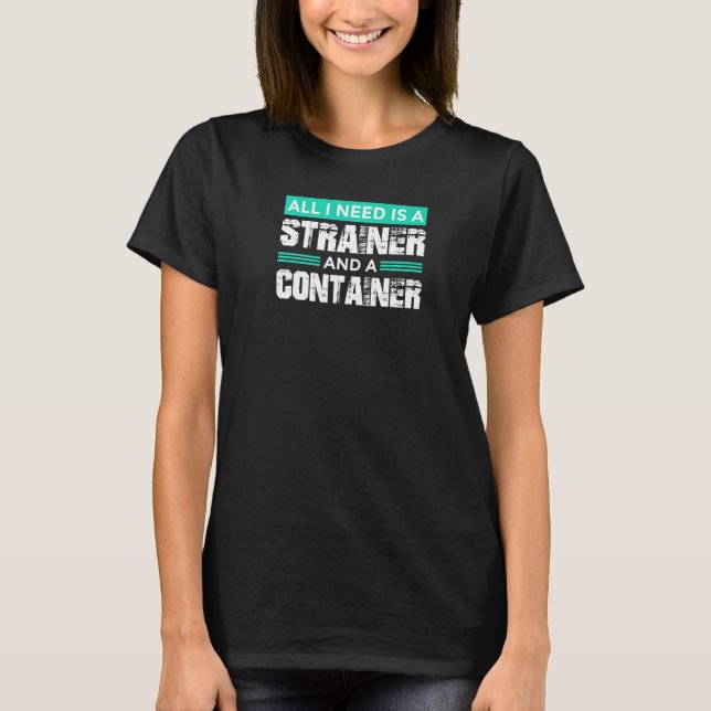 Jurassic Fossil Digging World  Strainer and Contai T-Shirt (Front)
