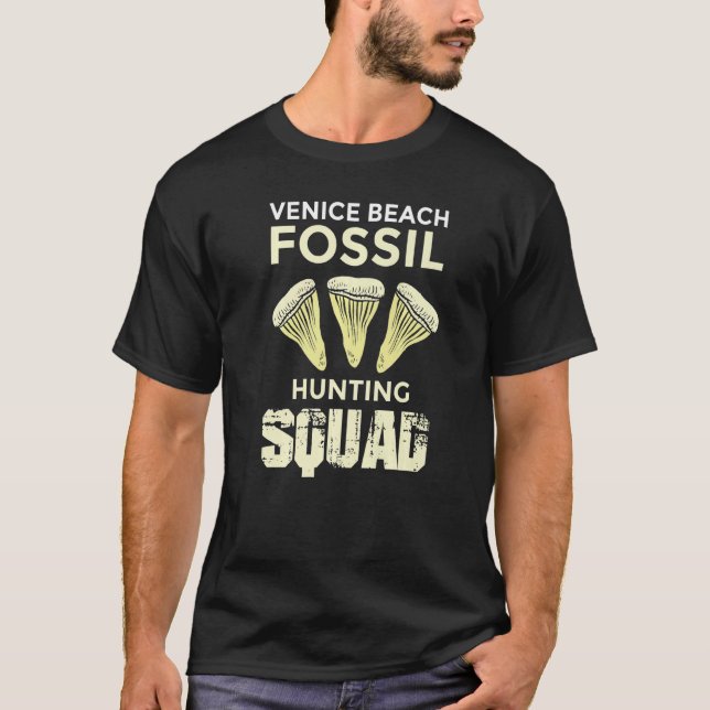 Jurassic Fossil digging World  Venice Hunting Squa T-Shirt (Front)