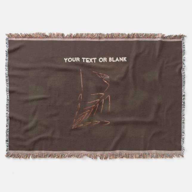 Jurassic Fossil Throw Blanket (Front)