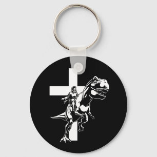 Jurassic Jesus Keychain