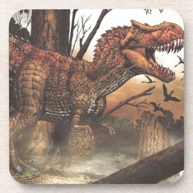 Jurassic Journey: Dinosaur in its Natural Habitat Coaster (Front)
