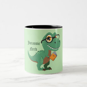 Jurassic nerd Two-Tone coffee mug