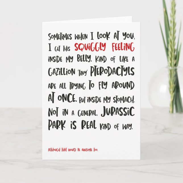 Jurassic Park - Valentine's Card (Front)