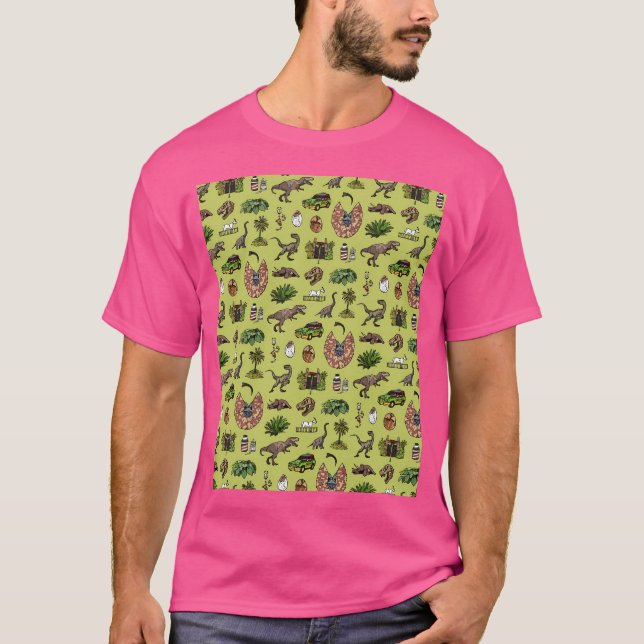 Jurassic Pattern Lighter T-Shirt (Front)