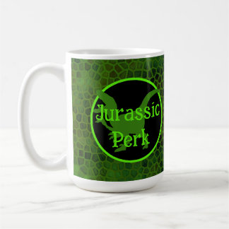 Jurassic Perk Green Dinosaur Hide Coffee Mug