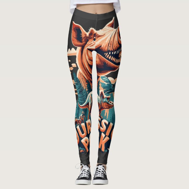 JURASSIC PORK LEGGINGS (Front)