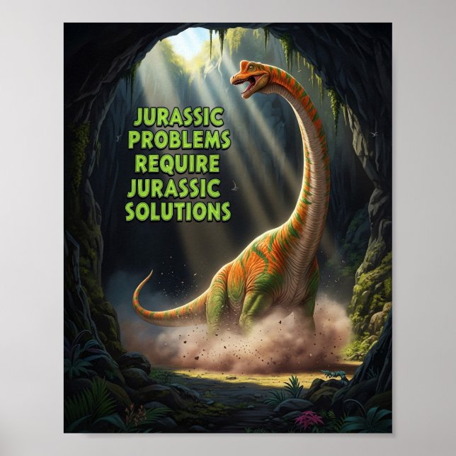 Jurassic Problems Poster (Front)