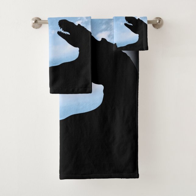 Jurassic Sky Bath Towel Set (Insitu)
