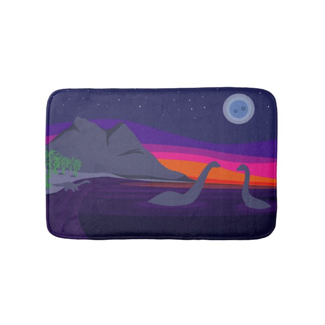 Jurassic Sunset Bath Mat (Front)