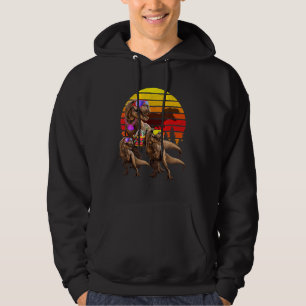 Jurassic T Rex Family Retro Vintage World Dinosau Hoodie