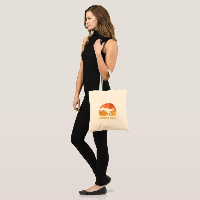 Jurassic vibes tote bag (Front (Model))