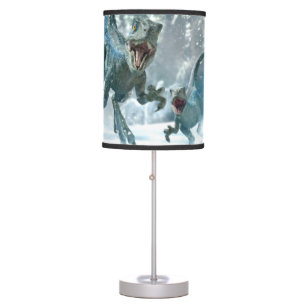 Jurassic World   Blue & Beta in Snowy Forest Table Lamp