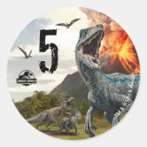 Jurassic World  T. Rex - Instinct to Hunt Square Sticker - Custom Fan Art