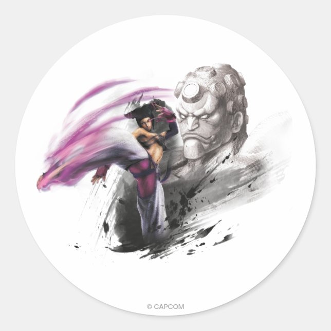 Juri Vs. Hakan Classic Round Sticker (Front)
