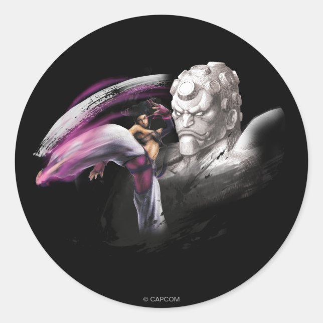 Juri Vs. Hakan Classic Round Sticker (Front)