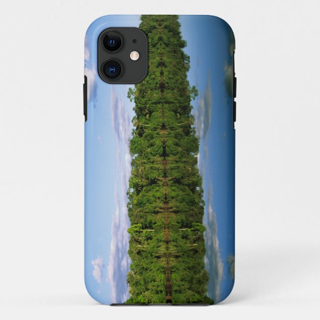 Juruena, Brazil. Forested river bank reflected Case-Mate iPhone Case (Back)