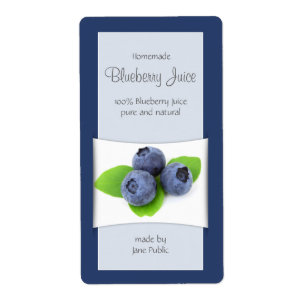 Jus de bleuets ou confiture élégant
