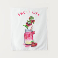 Jus de Cerise Rouge Boisson Fraîche Tapisserie Fru