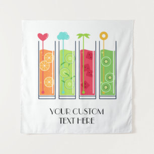 Jus d'été tapisserie de texte personnalisé