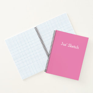 Jus Sketch Cute Girly Funny Simple Drawing Art Notebook