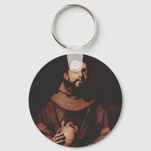 Jusepe de Ribera- St. Francis of Assisi Keychain