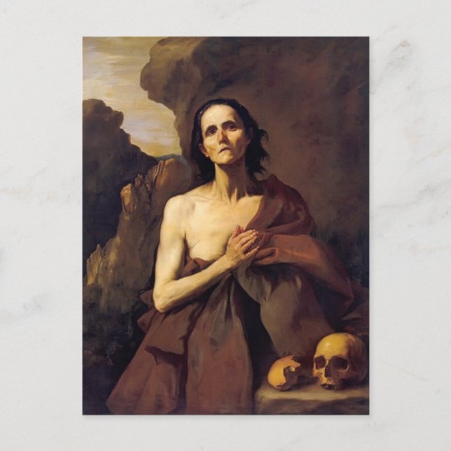 Jusepe de Ribera- St. Mary of Egypt Postcard (Front)