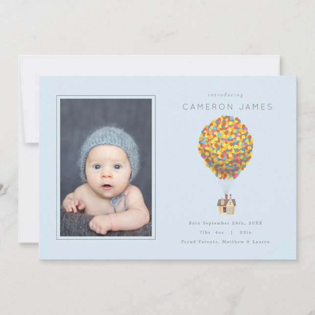 JUSQU' | Aventure Attente Faire-part de naissance (Devant)