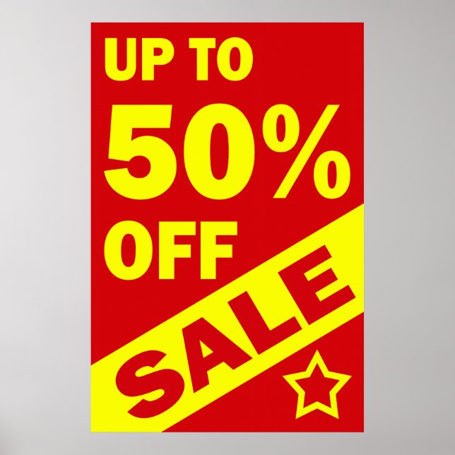 JUSQU'À 50 % DE DÉSACTIVATION - SIGNE DE POSTER AU (Devant)