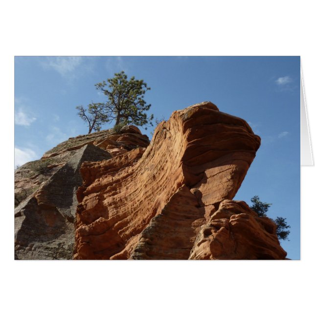 Jusqu'à Angels Landing dans le parc national de Si (Devant horizontal)