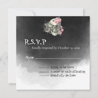 Jusqu'à ce que la mort nous fait partie carte RSVP