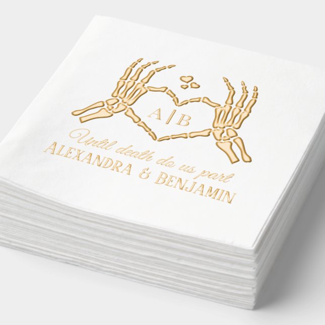 Jusqu'à ce que la mort nous sépare Squelette Mains (Détail)