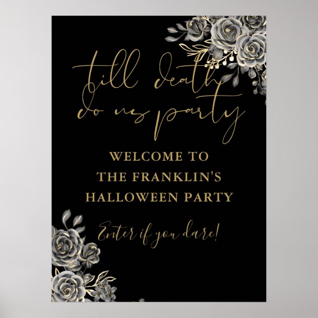 Jusqu'à la mort Halloween Affiche de bienvenue du  (Devant)