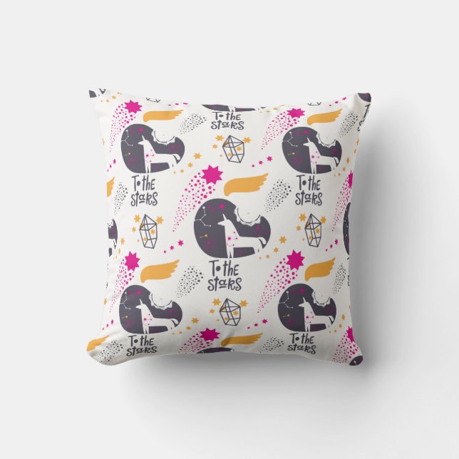 Jusqu'aux Étoiles | Coussin de décoration (Recto)