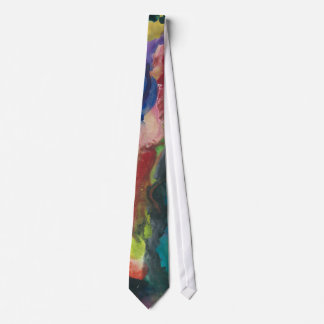 JUST A BABE IN THE WOODS ABSTRACT PAINTING TIE