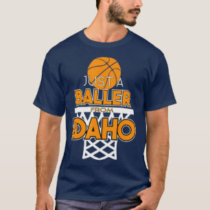 Just A Baller From Idaho Basketball State 1  T-Shirt