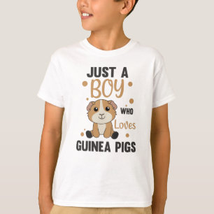 Just A Boy who Guinea Pig Loves Sweet Animal T-Shirt