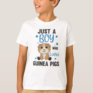Just A Boy who Guinea Pig Loves Sweet Animal T-Shirt