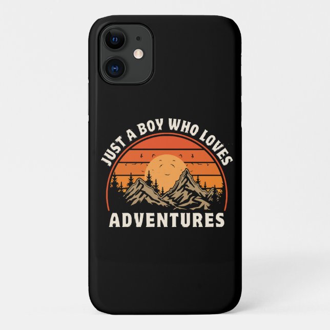 just a boy who loves adventures Case-Mate iPhone case (Back)
