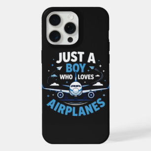 Just A Boy who Loves Airplanes iPhone 15 Pro Max Case