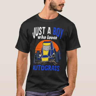 Just A Boy Who Loves Autograss Retro 1 T-Shirt