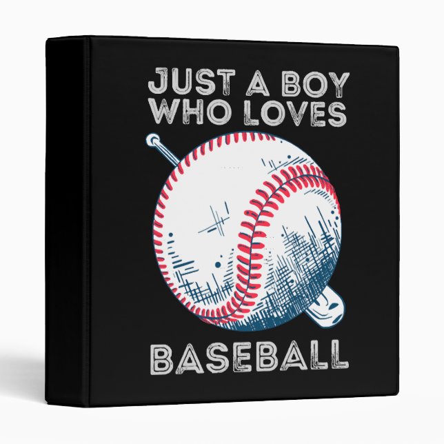 Just a Boy Who Loves Baseball Binder (Front/Spine)
