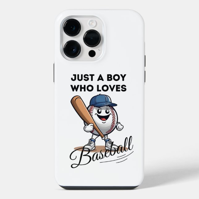 Just A Boy Who Loves Baseball  iPhone Case (Back)