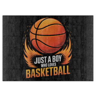 Just A Boy Who Loves Basketball Cutting Board
