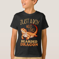Just A Boy Who Loves Bearded Dragon