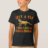 Just A Boy Who Loves Bearded Dragons  Lizard