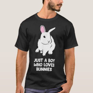 Just a Boy Who Loves Bunnies Baby Bunny Rabbit T-Shirt