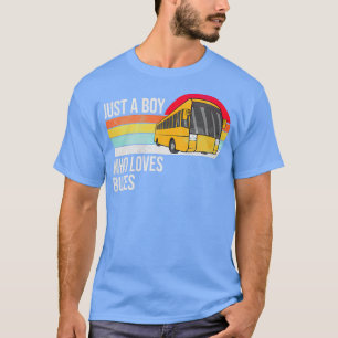 Just A Boy Who Loves Buses Vintage T-Shirt