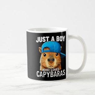 Just A Boy Who Loves Capybaras Coffee Mug