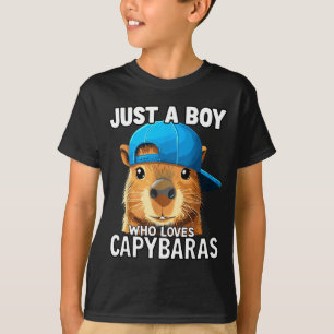 Just A Boy Who Loves Capybaras  T-Shirt